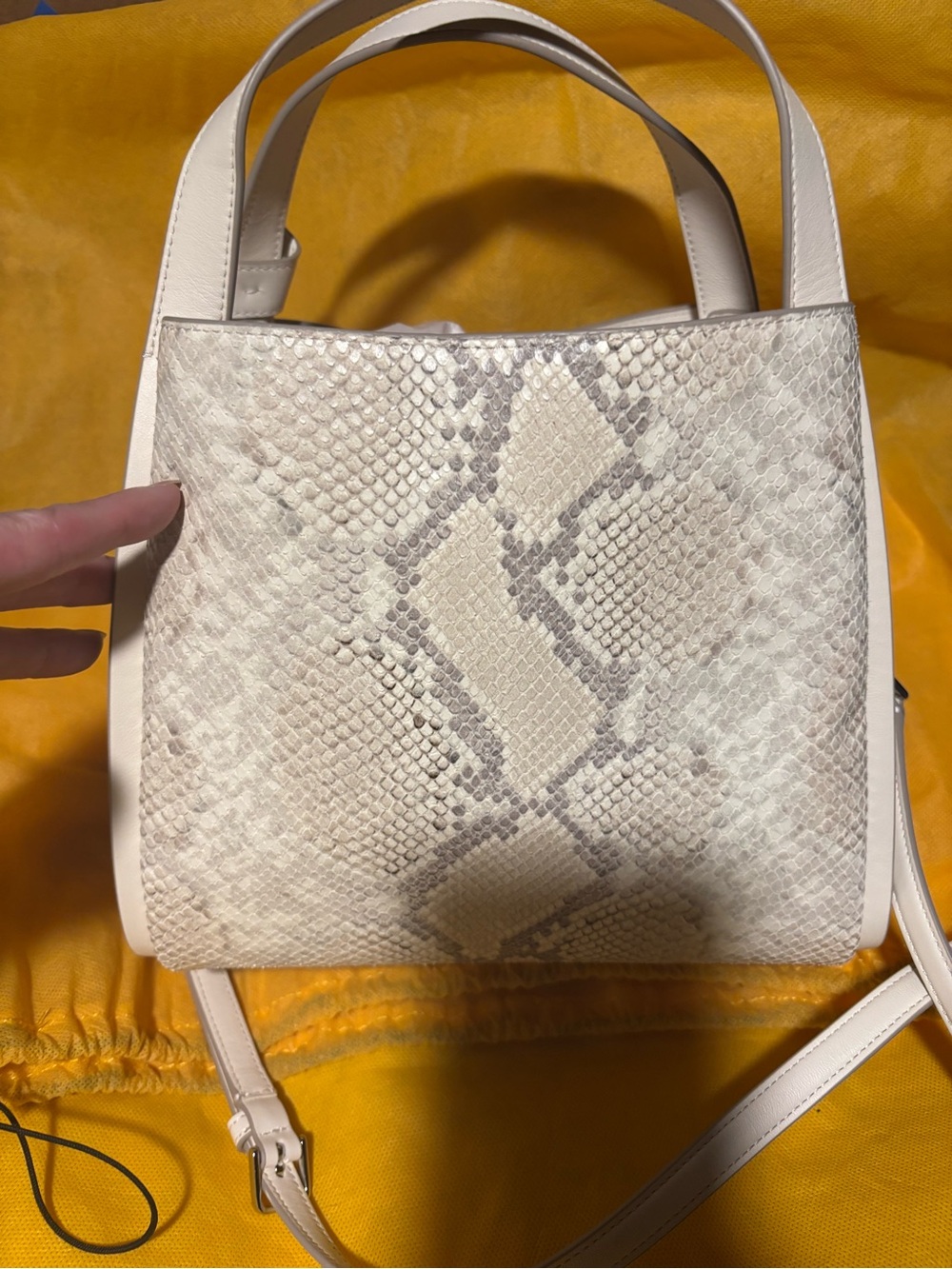 Kate Spade knotted Snake-Embossed Leather Tote Bag